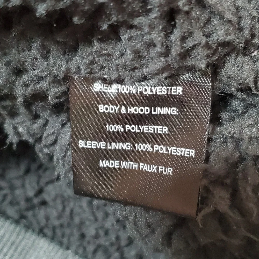 SouthPole Jacket XXL Gray Full Zip Fleece Lined‎ Hooded Chore Coat Y2K Retro
